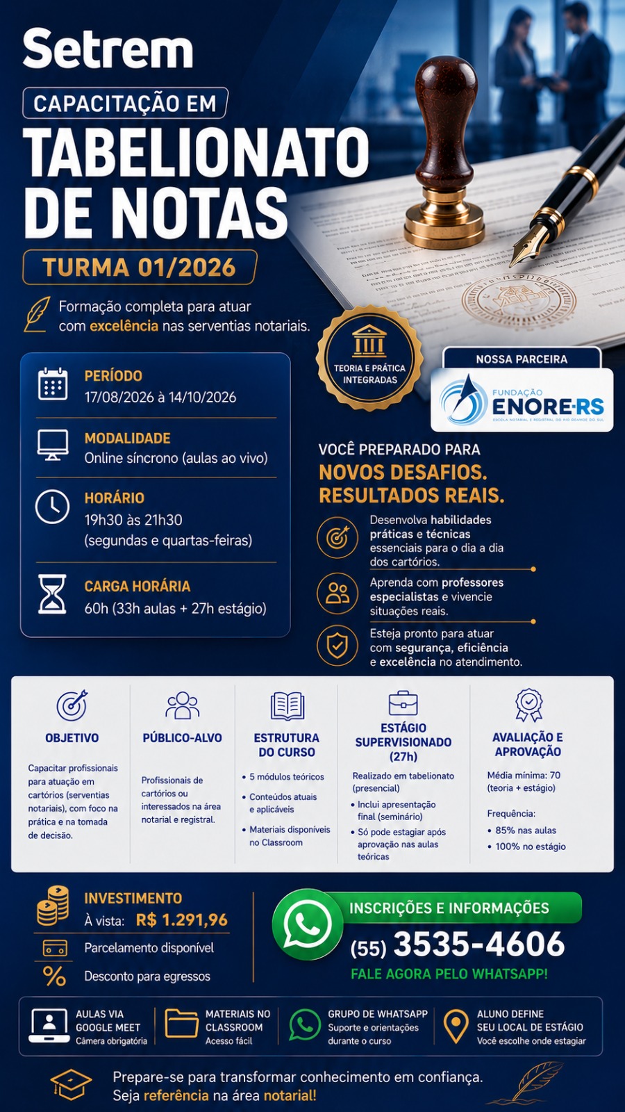 Capacitação em Tabelionato de Notas - Turma 1 de 2026